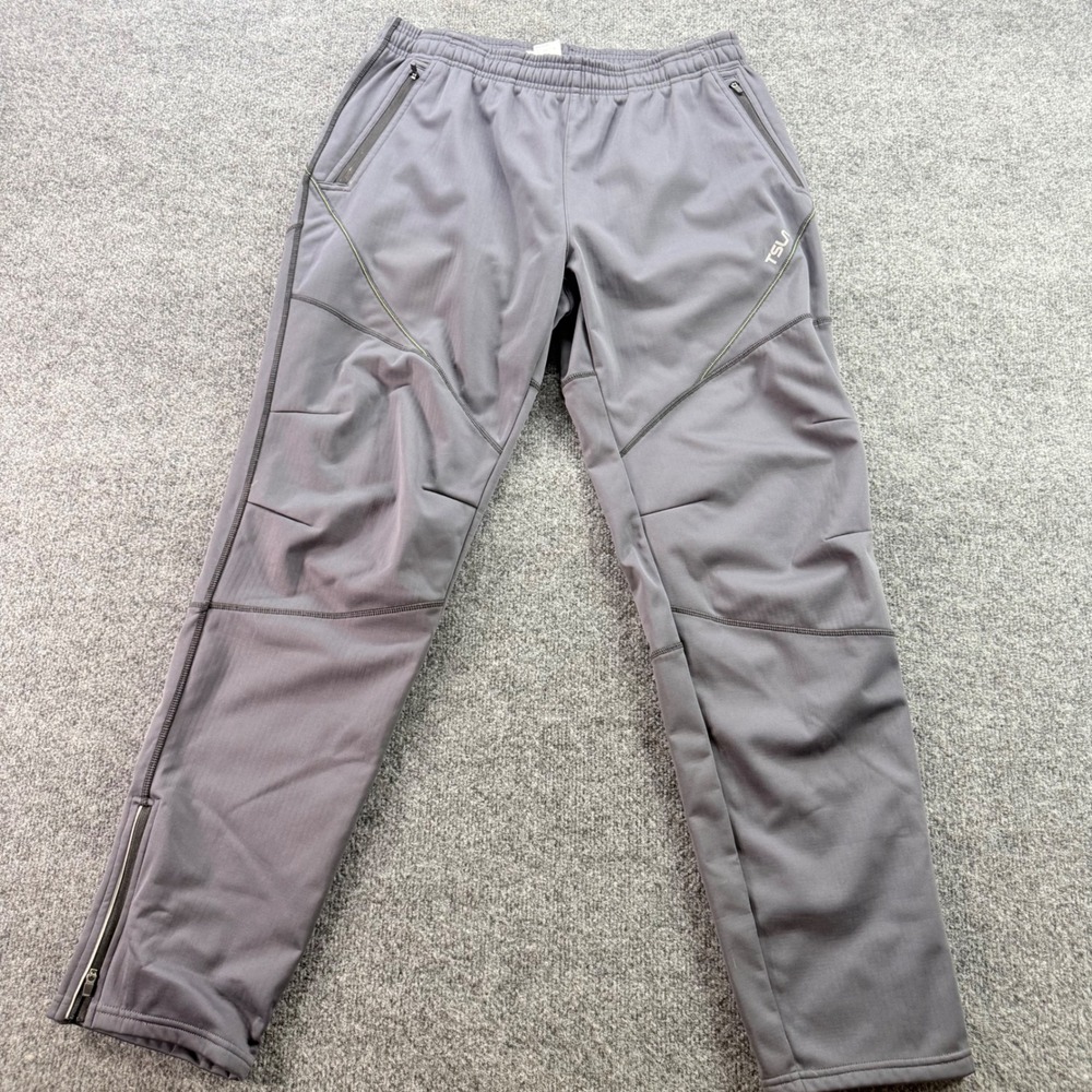 TSLA Mens Thermal Fleece Lined Joggers Athletic Training Pants XL Gray Winter XL